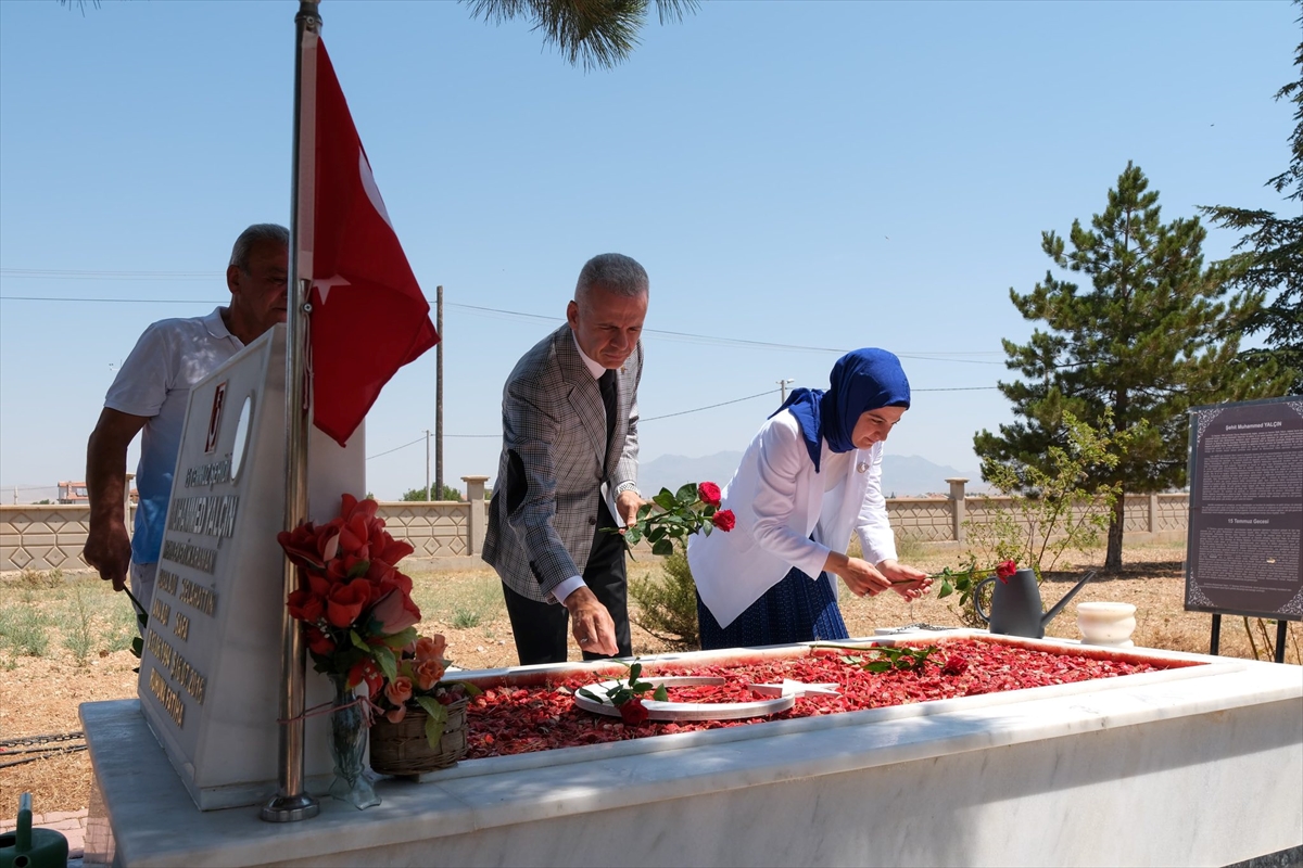 15 Temmuz şehidi Muhammed Yalçın Karaman'daki mezarı başında anıldı
