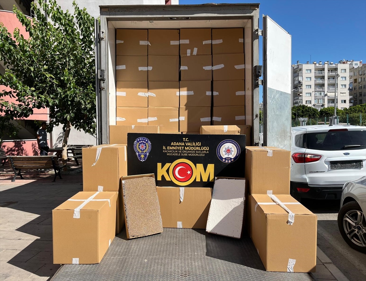 Adana'da 5 milyon 87 bin makaron ele geçirildi