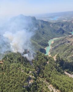 ADANA (AA) – Adana'nın Kozan ilçesinde ormanlık alanda çıkan yangına