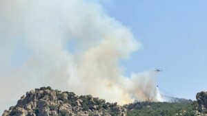 AFYONKARAHİSAR (AA) – Eskişehir'in Seyitgazi ilçesinde başlayıp Afyonkarahisar'a sıçrayan orman