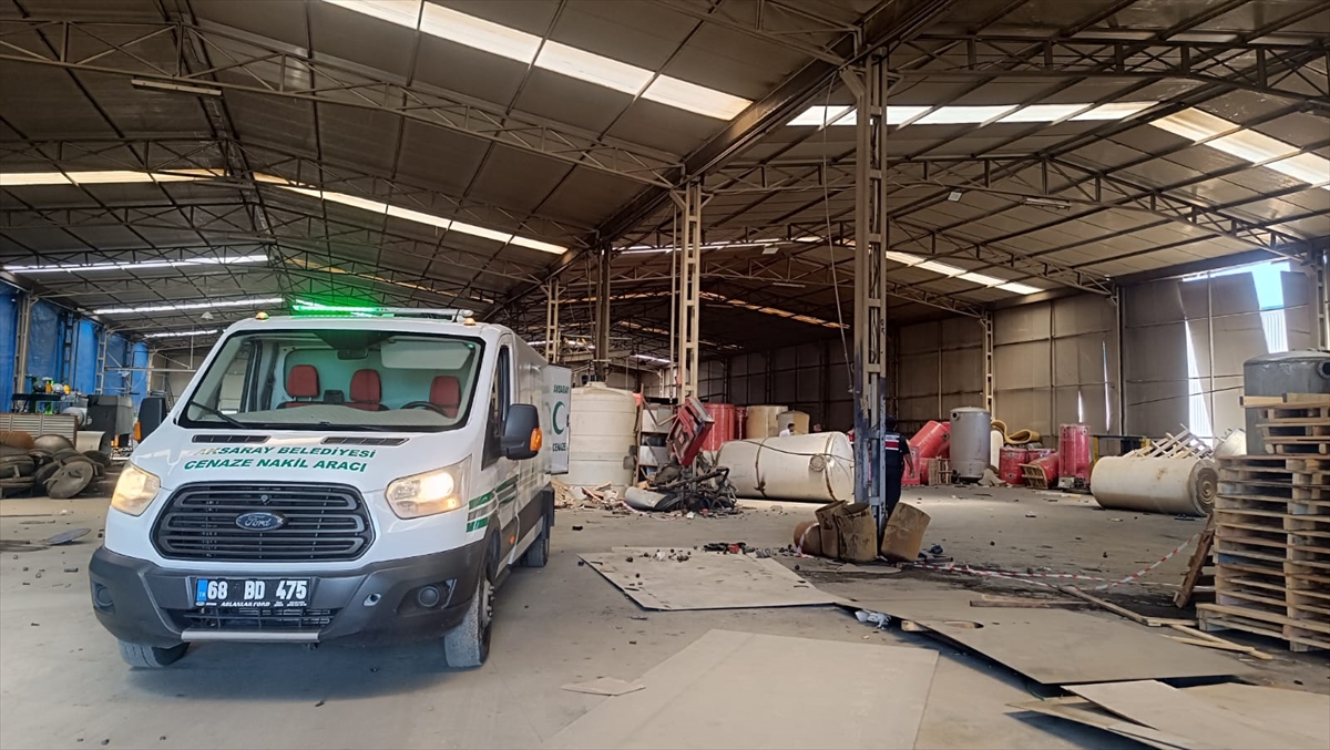 Aksaray'da fabrikada meydana gelen patlamada 1 kişi öldü, 3 kişi yaralandı