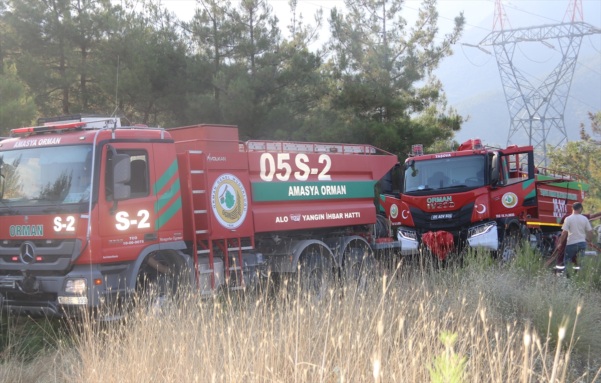 Amasya’da çıkan orman yangını söndürüldü