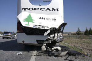 ANKARA (AA) – Ankara'nın Elmadağ ilçesinde meydana gelen trafik kazasında