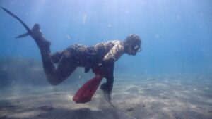 MUĞLA (AA) – Muğla'nın Bodrum ilçesinde gönüllü dalgıçların yaptığı deniz