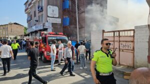 ÇORUM (AA) – Çorum'da bir tekstil firmasına ait atık toplama