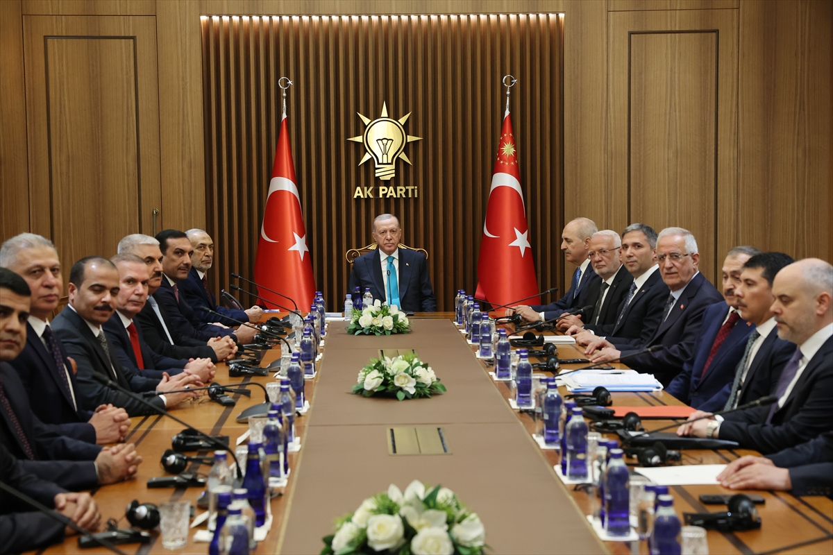 Cumhurbaşkanı Erdoğan, Irak Temsilciler Meclisi Başkanı Meşhedani'yi kabul etti