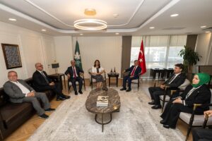 ANKARA (AA) – DEM Parti heyeti, Gelecek Partisi Genel Başkanı