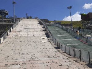 ERZURUM (AA) – Türkiye'de tek olan Erzurum'daki kayakla atlama kulelerinde