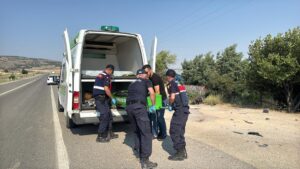 ESKİŞEHİR (AA) – Eskişehir'in Tepebaşı ilçesinde otomobille çarpışan motosikletin sürücüsü