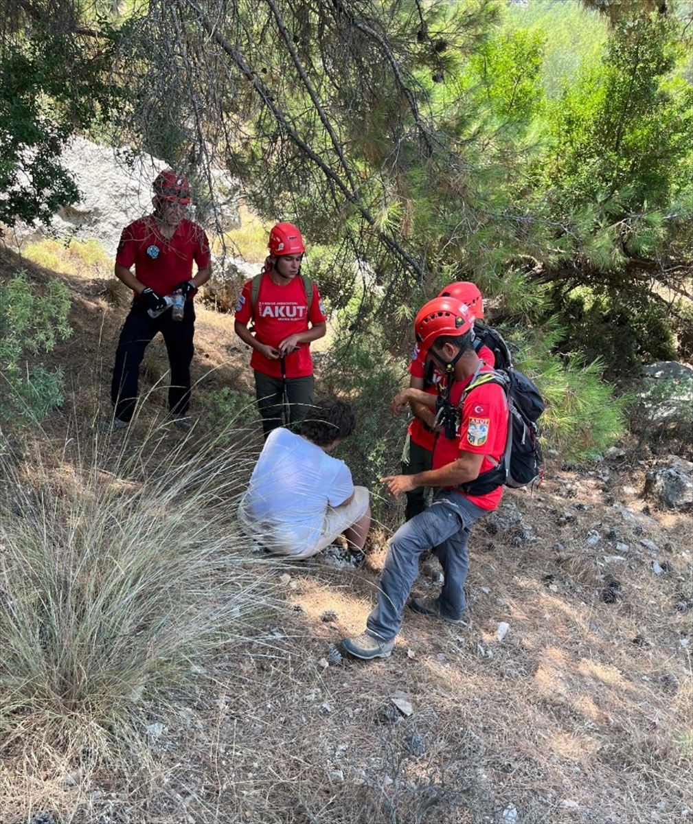 Fethiye'de ormanlık alanda kaybolan turist bulundu