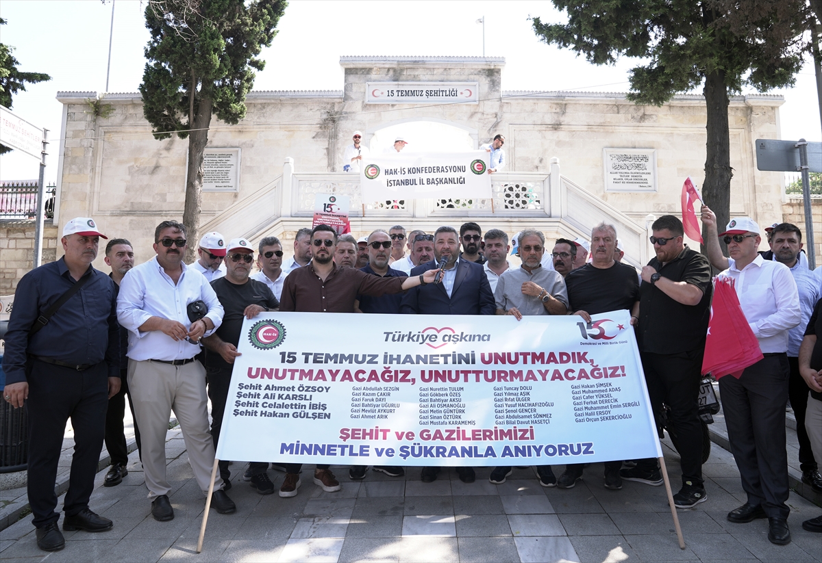 HAK-İŞ, 15 Temmuz şehitlerini İstanbul'da kabirleri başında andı