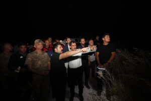 - "Şu an itibarıyla 180 araç ve 800 personelle sahada