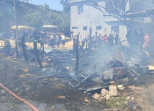 KAHRAMANMARAŞ (AA) – Kahramanmaraş'ın Onikişubat ilçesinde, ahırda çıkan yangında 30