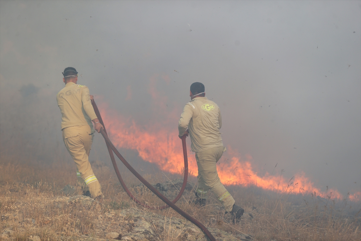 Kırklareli'nde orman yangınına havadan ve karadan müdahale ediliyor