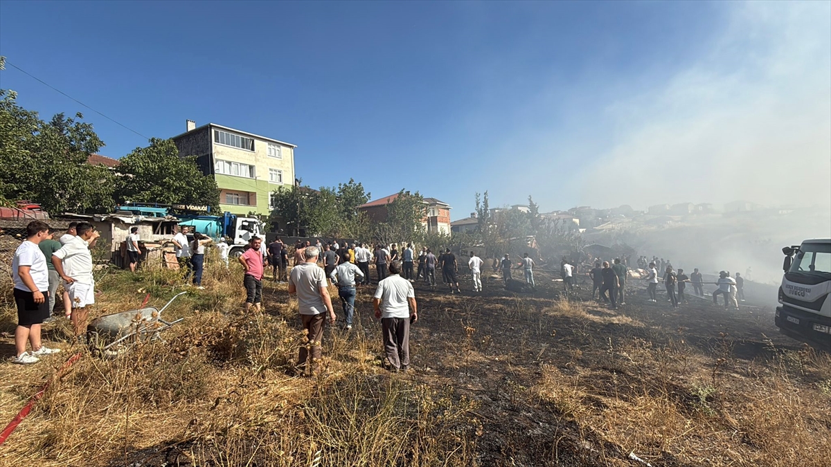 Kocaeli'de otluk alanda çıkan yangın söndürüldü