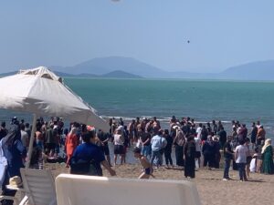 KONYA (AA) – Konya'nın Beyşehir ilçesinde gölde boğulma tehlikesi geçiren