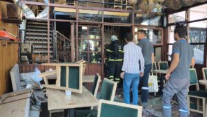 KÜTAHYA (AA) – Kütahya’da bir kafede piknik tüpünün patlaması sonucu