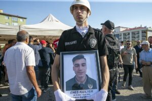 - Cenaze törenine, Sanayi ve Teknoloji Bakanı Mehmet Fatih Kacır