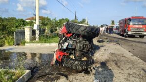 SAMSUN (AA) – Samsun'un Terme ilçesinde tırın çarptığı traktörün sürücüsü