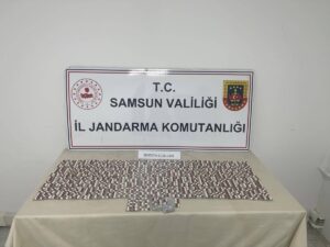 SAMSUN (AA) – Samsun'un Canik ilçesinde düzenlenen uyuşturucu operasyonunda 1220