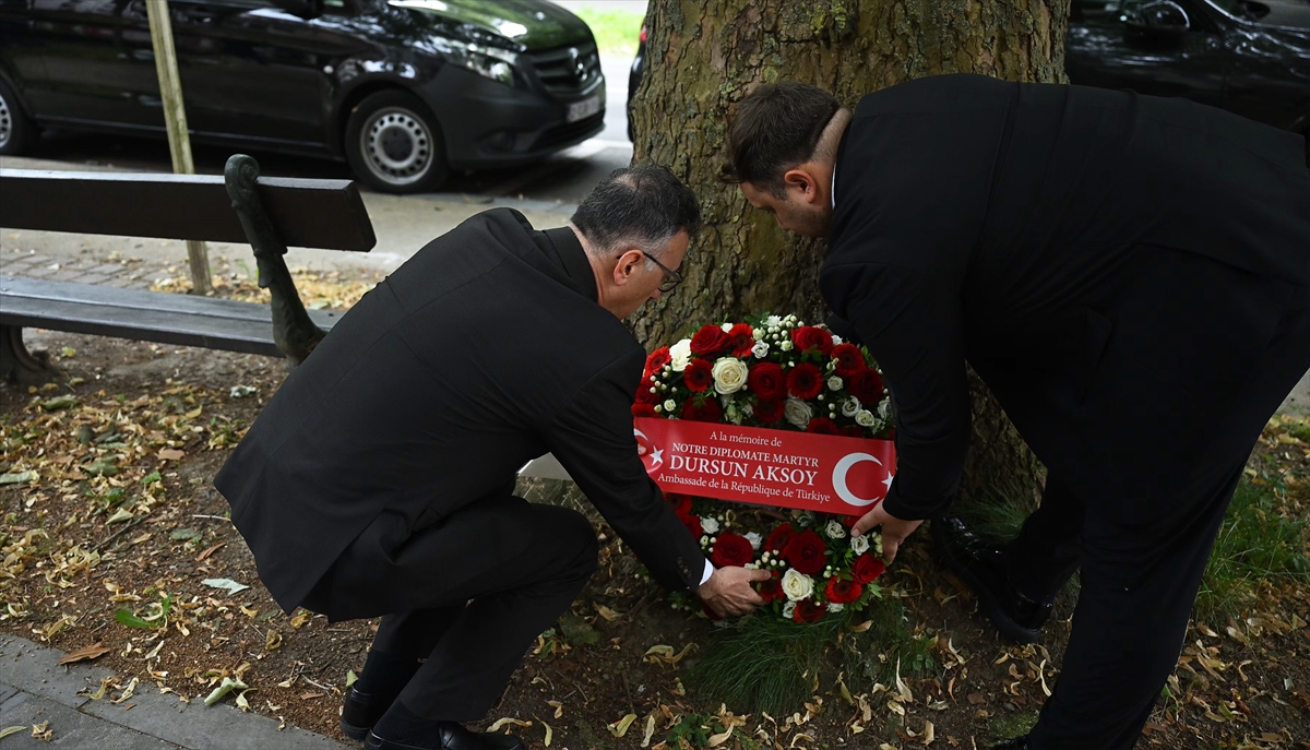 Şehit diplomat Dursun Aksoy, Brüksel'de anıldı
