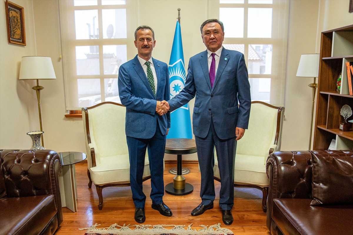 SSB Başkanı Görgün, Türk Devletleri Teşkilatı Genel Sekreteri Ömüraliyev ile bir araya geldi
