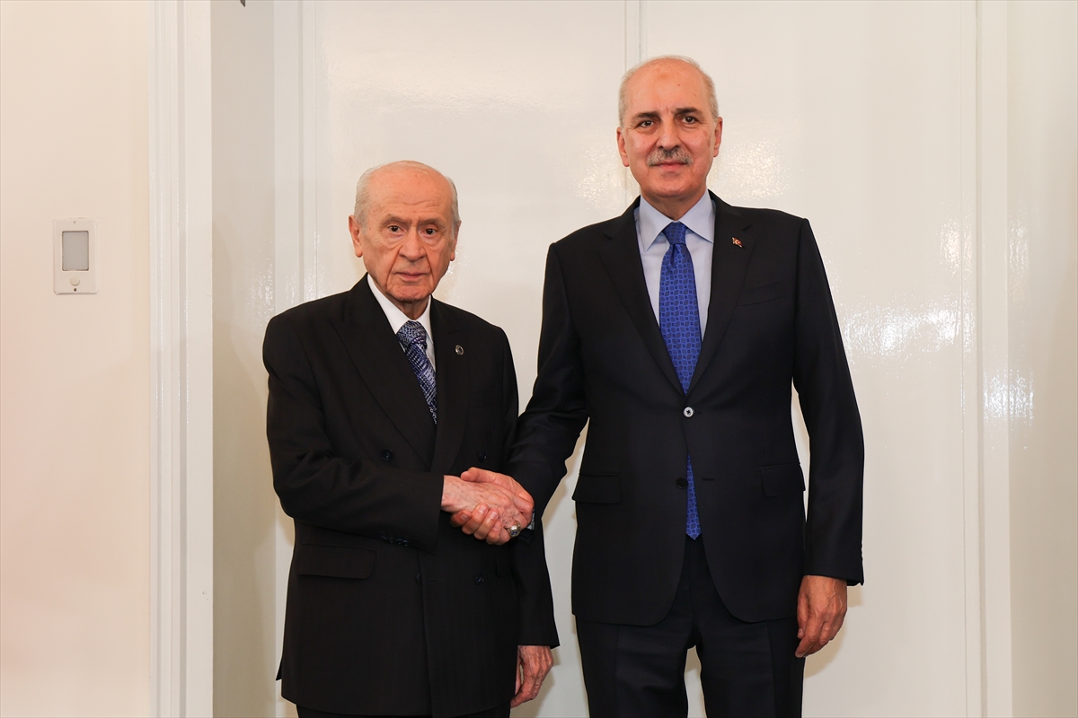 TBMM Başkanı Kurtulmuş, MHP Genel Başkanı Bahçeli'yi ziyaret etti