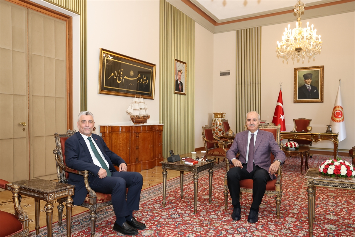 TBMM Başkanı Kurtulmuş, Ticaret Bakanı Bolat'ı kabul etti
