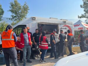 ANKARA (AA) – Türk Kızılay, Karabük, Afyonkarahisar, Eskişehir, Uşak, Mersin,