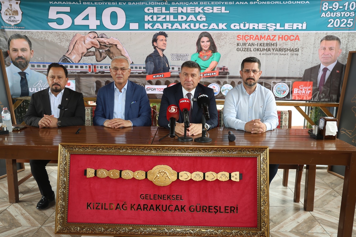 540. Kızıldağ Karakucak Güreşleri, 8-10 Ağustos'ta Adana'da düzenlenecek