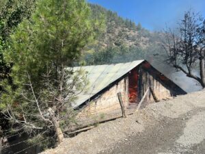 ADANA (AA) – Adana'nın Feke ilçesinde iki katlı bir evde