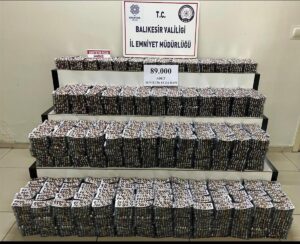 BALIKESİR (AA) – Balıkesir'in Burhaniye ilçesinde uyuşturucu operasyonunda 89 bin