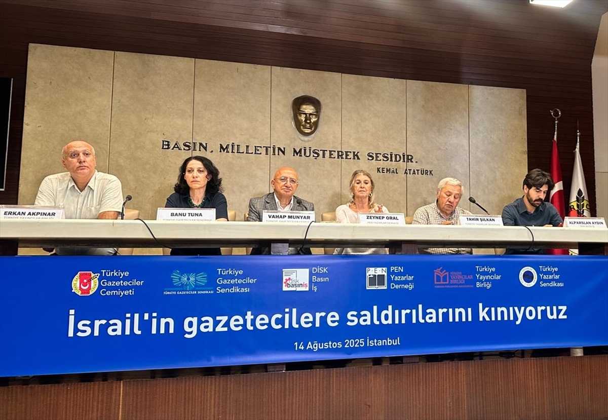 Basın, yayın meslek örgütlerinden İsrail'in gazetecilere yönelik saldırılarına kınama