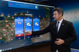 - Sıcaklıklar yurdun güney ve doğu kesimlerinde mevsim normalleri üzerinde