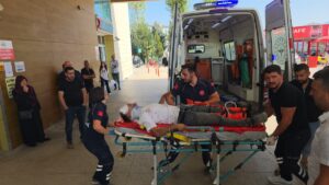 BURSA (AA) – Bursa'nın İnegöl ilçesinde apartman inşaatında yüksekten düşen