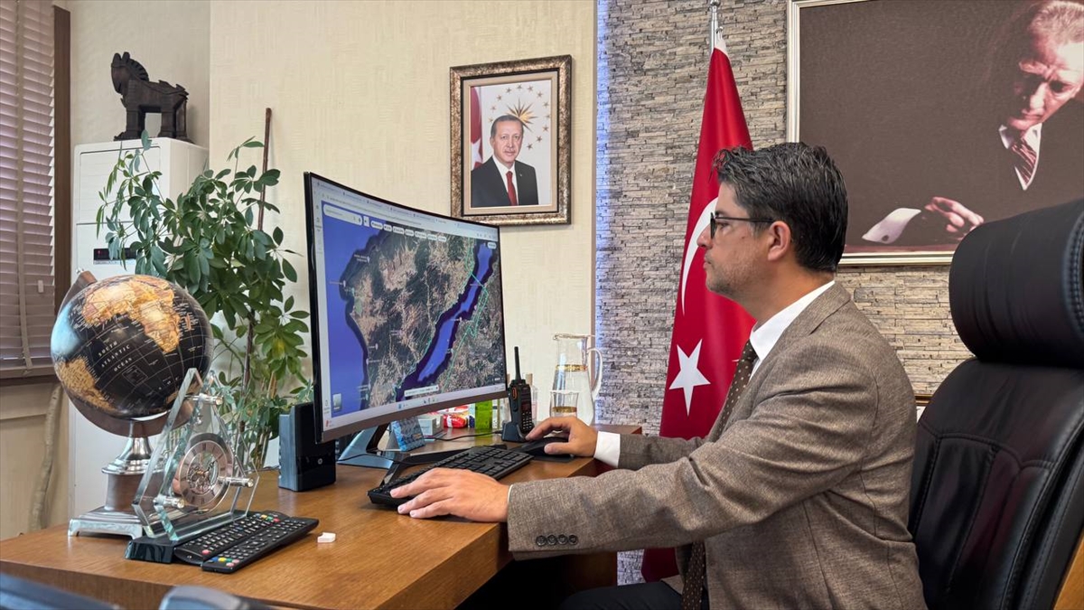Çanakkale yangınlarının etki alanları uydu fotoğraflarıyla modellendi
