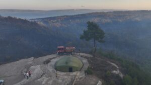 ÇANAKKALE (AA) – Çanakkale'nin merkez ilçesine bağlı Kepez beldesinde çıkan