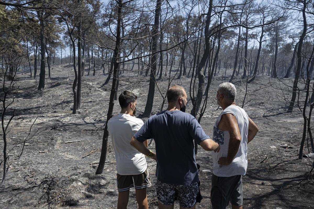Çanakkale'deki orman yangınında alevler içinde kalan site sakinleri o anları anlattı