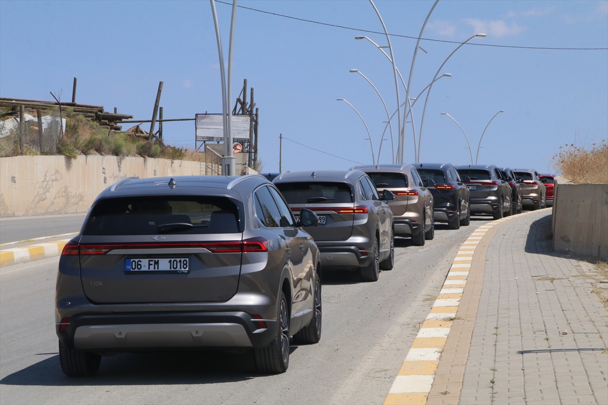 Çankırı'da Türkiye'nin en uzun Togg konvoyu düzenlendi