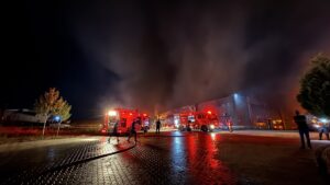 ÇORUM (AA) – Çorum Organize Sanayi Bölgesi'nde bulunan tekstil fabrikasında