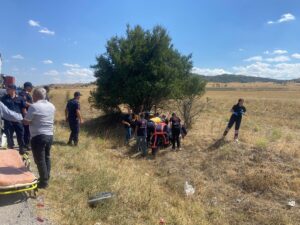 ÇORUM (AA) – Çorum'un Sungurlu ilçesinde 5 aracın karıştığı zincirleme