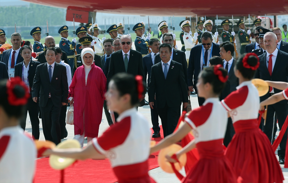 Cumhurbaşkanı Erdoğan, Çin'e geldi