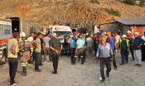 ELAZIĞ (AA) – Elazığ'ın Palu ilçesinde maden ocağında meydana gelen