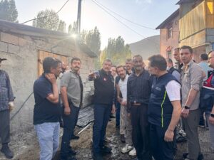 ERZURUM (AA) – Erzurum’un Yakutiye ilçesinin kırsal mahallesinde bir evde