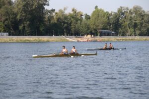 EDİRNE (AA) – Gençler Türkiye Kürek Şampiyonası, Meriç Nehri'nde eleme