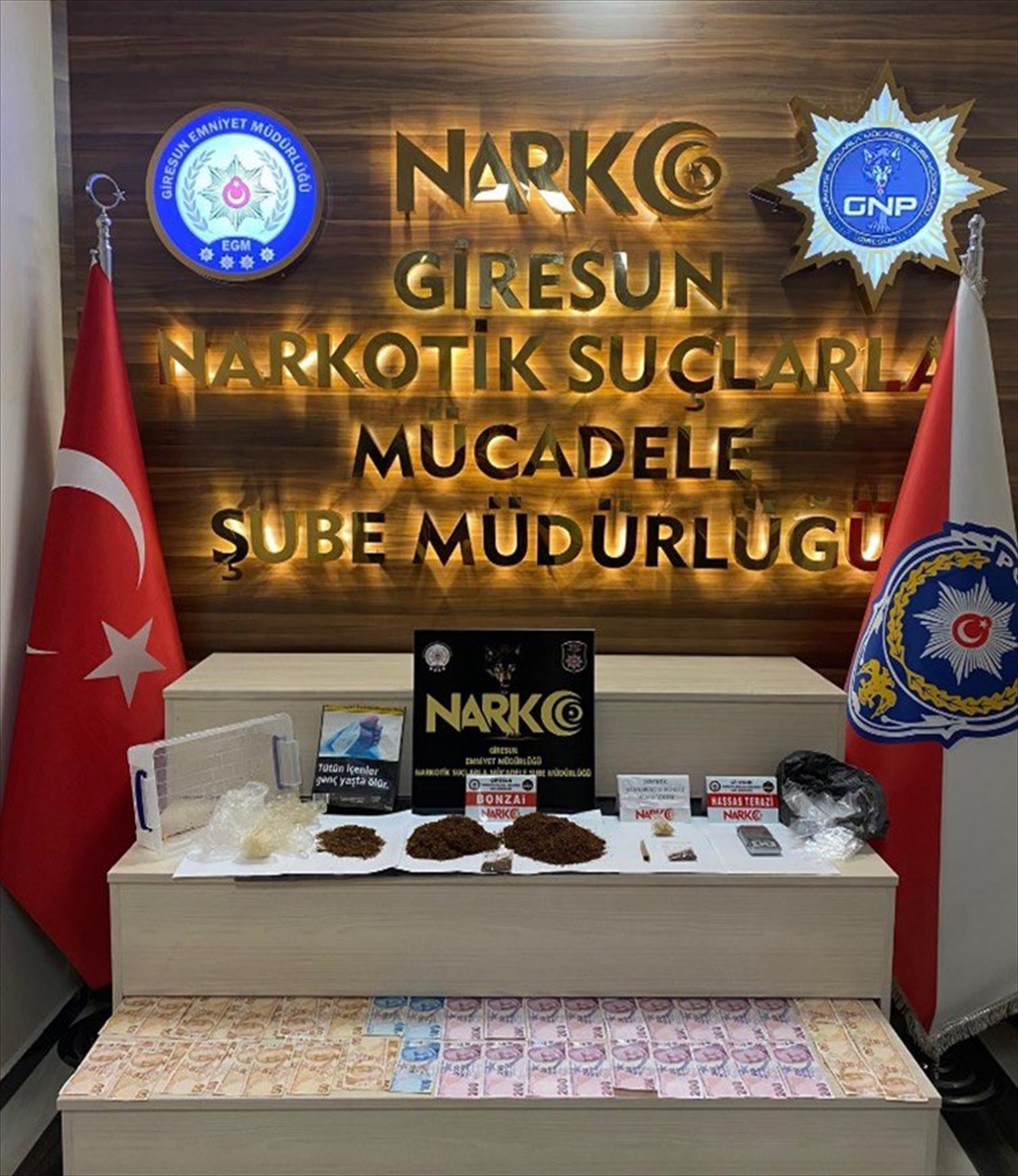 Giresun'da uyuşturucu operasyonunda yakalanan 1 kişi tutuklandı