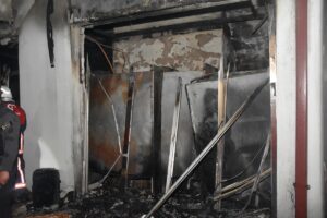 GÜMÜŞHANE (AA) – Gümüşhane'de bir butik otelde çıkan yangın itfaiye