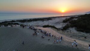 ANTALYA (AA) – Antalya'nın Kaş ilçesi sınırlarındaki Patara Plajı'nda, kilometrelerce