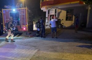 HATAY (AA) – Hatay'ın Samandağ ilçesinde otelde çıkan yangında dumandan