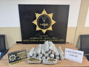 HATAY (AA) – Hatay'ın Reyhanlı ilçesinde, uyuşturucu operasyonunda gözaltına alınan